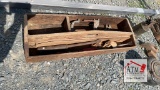 Antique Wooden Toolbox with Old Tools