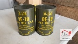 (2) Military Oil Cans - Nov 64
