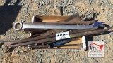 Pry Bars, Wrench, Misc - Lot