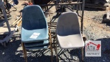 (7) Plastic Metal Chair
