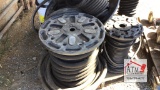 Hydraulic Hoses & (6) Buckets of New Fittings