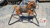 Vintage Metal-Plastic Rocking Horse