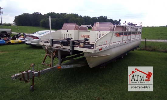 1988 Lowe 240 24' Pontoon Boat