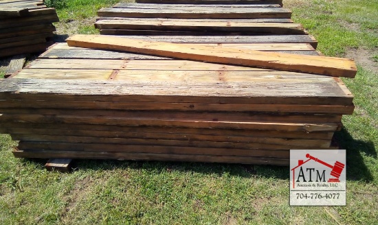 (55) 8' Decking Board From Old Bridge