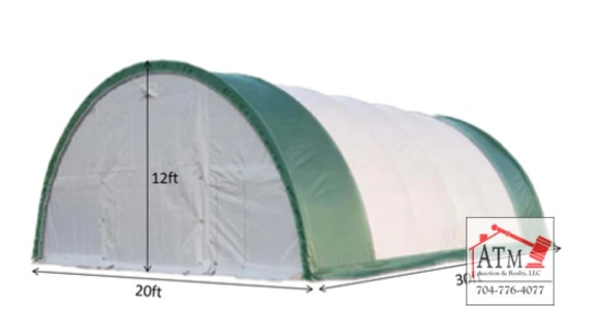NEW 20' x 30' x 12' Dome Shelter