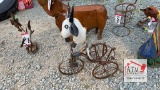 Metal Goat on Tricycle