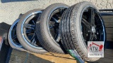 (4) 5 Universal Lug 215/40ZR18 Tires