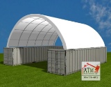 NEW Dome Container Shelter 20' x 40'
