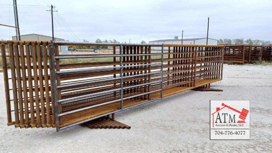 Continuous 24' Livestock Fence Panel w/ 10' Gate