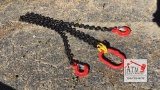 NEW 7' G80 Double Leg Chain Sling