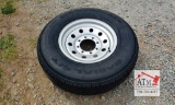 (1) New 235/80R-16 10-Ply 8 Lug - Tire/Wheel Assy