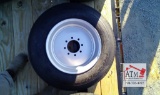 (1) New 215/R75-17.5 16-Ply 8-Lug -Tire/Wheel Assy