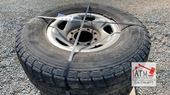 (4) 8 Lug 245/75R16 Tires and Wheels