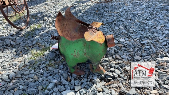 Metal Art Pig