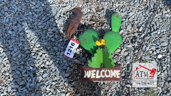 Metal Art Welcome Sign