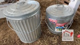 (2) Galvanized Containers