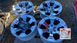 (4) 6 Lug Dodge Wheels