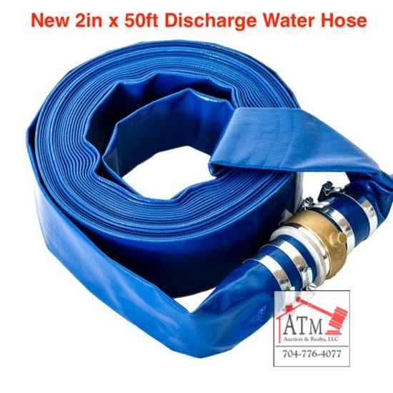 NEW 2" x 50' Discharge Water Hose