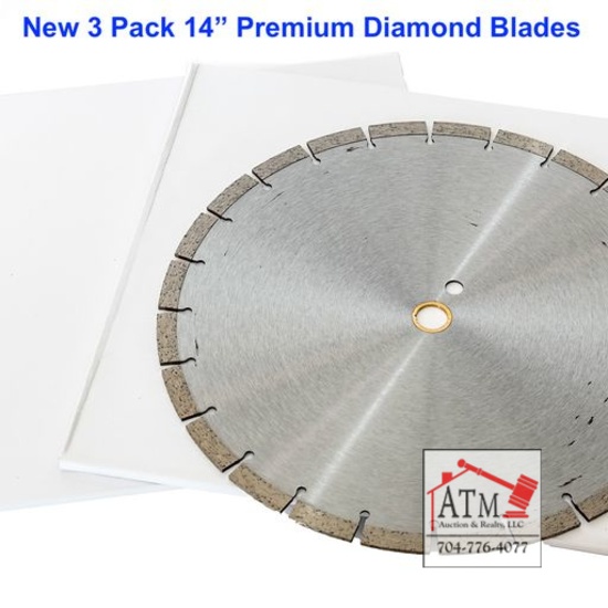 NEW (3) 14" Premium Diamond Blades