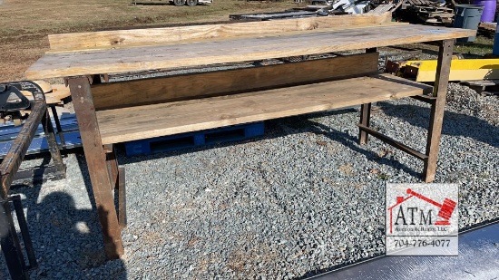 8’ Wide x 32” Deep Shop Table
