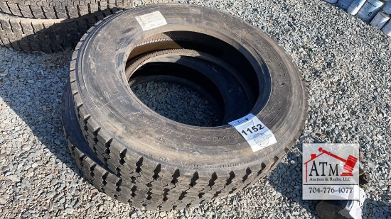 (2) NEW 255/70R22.5 Tires