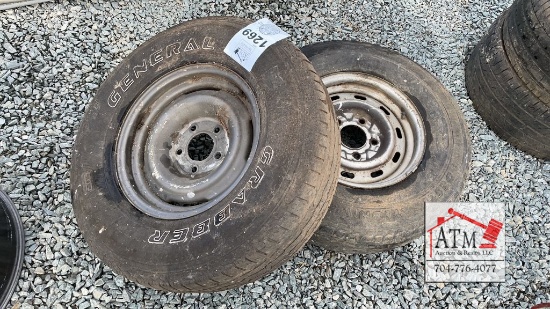 (2) 5 Lug Tires/Wheels