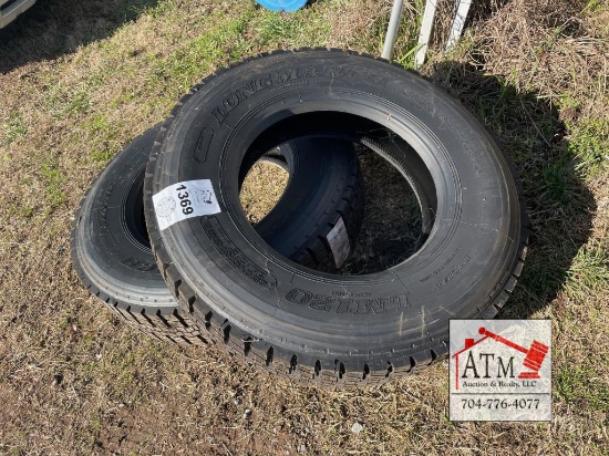 (2) New 295/75R22.5 Tires