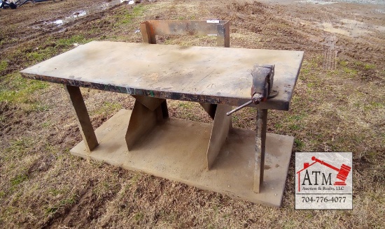 30" x 72" Welding Table w/ 3" Vise
