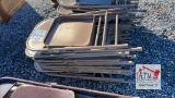 (10) Folding Metal Chairs