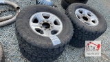 (4) 8 Lug 35x12.50R18 Tires/Wheels
