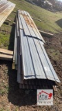 Lot of Misc Galvanized Corrugated Roofing