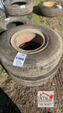 (2) 8.25R15 Split Rim Tire/Wheels