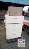 (3) File Cabinets & Christmas Tree Stand