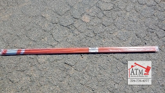 (12) 72" Silver / Orange Reflective Marker Rods