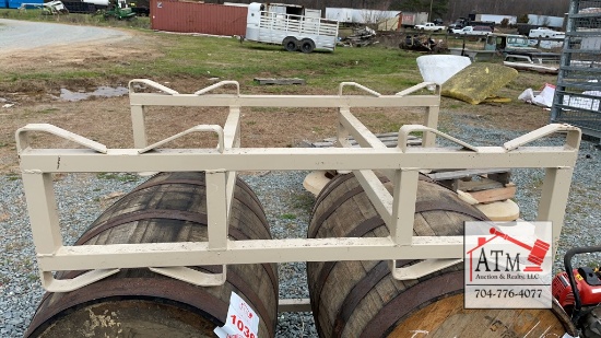 Whiskey Barrel Rack