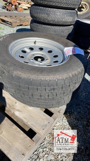 (2) 205/75R15 Tires/Wheels