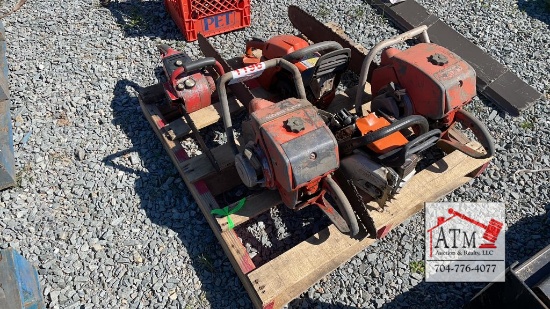 Misc Lot of Old Chainsaws