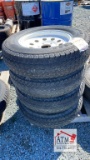 (4) 5 Lug 105/17D15 Tires/Wheels
