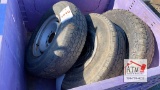 (3) 8 Lug Tires