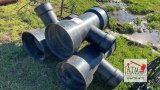 (3) Large Plastic Drain T