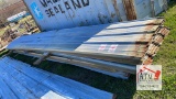 10 Sheets of 23' Used Galvanized Tin