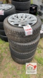 (4) 245/45R17 5 Lug Cadillac Wheels