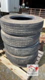 (5) 275/80R22.5 Tires