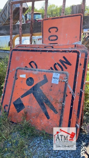 (10) Road Construction Sign