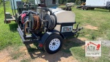 North Star Heated Pressure Washer on Trailer