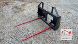 NEW Landhonor Bale Spear - Skidsteer Attachment
