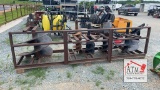 Auger w/ 5 Bits - Excavator Attachment