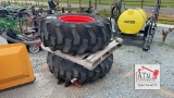 (2) NEW 18.4-24 8 Lug Tractor Wheels