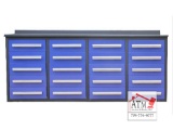 NEW 7' Work Bench w/ 20 Drawers - Blue