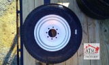 (1) NEW 235/75R-17.5 18 Ply 8 Lug Tire/Wheel Assy